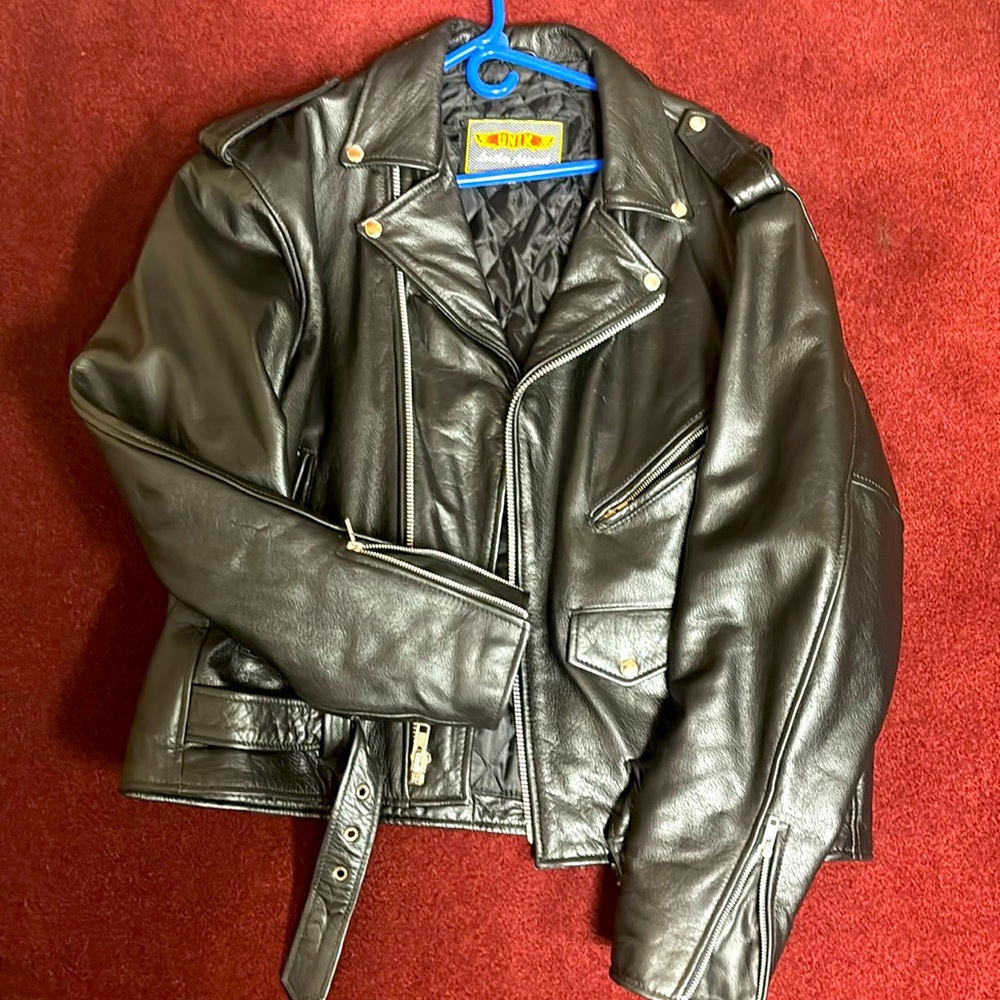 New motorcycle riding leather jacket